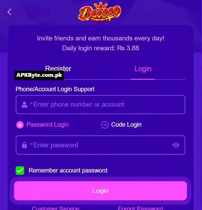 Boo999 Game APK On Android